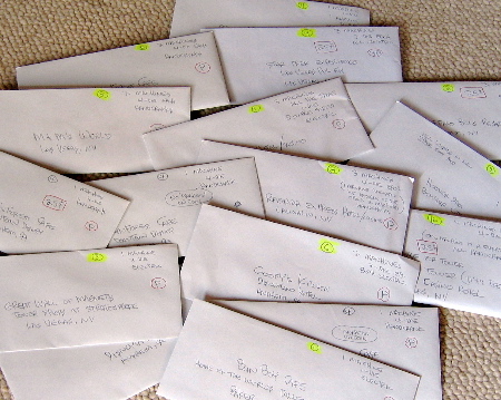 a pile of envelopes